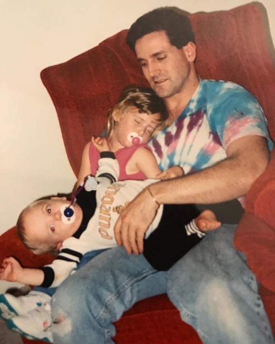 John with Alicia and Kyle 1995