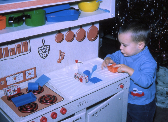 All John wanted for Christmas in 1965 was a kitchen set, and he got it!
